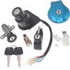 Generic Blocchetto Moto Compatibile con Yamaha Per Virago XV125 XV250 XV535 XXV240 250 Set Di Chiavi Per Blocco Interruttore Accensione Moto E Tappo Serbatoio Carburante