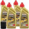Generico 4 LITRI OLIO 5W40 POWER RACING compatibile con CASTROL ULTIMATE + FILTRO HF160 compatibile con BMW R 1200 R 1250 GS S 1000 RR XR
