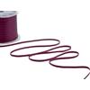 Furlanis - Nastro Doppio Raso, Tessuto Italiano - Bordeaux Scuro, 3 mm x 100 m