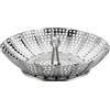 Metaltex H&H 254300 Cestello Cuociverdure, Acciaio Inossidabile, Argento, 15x4x17 cm