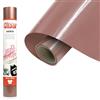 Siser EcoStretch Rose Gold, 30cm x 0,5mt, Vinile Termotrasferibile Termoadesivo Elastico e Versatile per la Personalizzazione dei Tessuti e Abbigliamento Sportivo, Facile da Tagliare