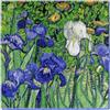 Caspari Van Gogh Irises - Tovaglioli di carta, confezione da 20, colore: Verde