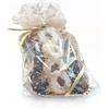 Italpak Sacchetti Trasparenti per Alimenti Dolceneve, Buste Biscotti, Dolci, Regali, Sacchettini Natalizi, Polipropilene, Oro/Bianco, 15x25 cm, 50 unità