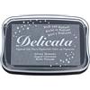 Tsukineko Delicata Non offuscare Argento Full Size Ink Pad-Argenteo Shimmer
