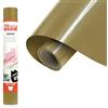 Siser EcoStretch Oro, 30cm x 0,5mt, vinile termotrasferibile termoadesivo per la personalizzazione di capi d'abbigliamento e indumenti sportivi, materiale per hobby creativi, facile da tagliare.