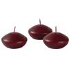 Cereria Di Giorgio - 20 Candele Galleggianti - Ø 4.5 cm h. 2.7 cm - Bordeaux