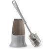 Beldray Antibac - Scopino per WC in silicone, con supporto, pulitore per bordi integrato, trattato con piritione di zinco per ridurre l'accumulo di batteri, setole antigraffio, impugnatura ergonomica