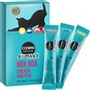 Cosma Multipack risparmio! 24 x 14 g Cosma Jelly Snack per gatti - Mix 1: 9x Pollo, 9x Tonno, 6x Salmone