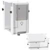 RICOO Supporto PC Sotto Scrivania TRH02-W, supporto computer regolabile in larghezza e altezza, montaggio sottotavolo verticale o orizzontale, supporto case PC fino a 35 kg, Bianco