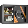WASJOYE 25L Cassaforte con Chiave, Cassetta di Sicurezza per Denaro Tastiera Digitale Elettronica,Casseforti da Armadio per Casa Ufficio Hote Attività Commerciale Gioielleria Pistola Contanti