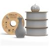 Creality Hyper PLA Filament Grigio 4KG, Filamento Per Stampanti 3D per La Stampa Ad Alta Velocità, Durevole e Liscio, Prestazioni Di Overhang Accuratezza Dimensionale +/-0,03mm, 4 Rotoli