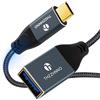Thzzhnno Cavo USB C a A 3.0 Femmina 1M, 10Gbps USB Tipo C Maschio a Tipo A Femmina OTG Cavo Compatibile con MacBook Pro/Air/iPhone 16 Pro Max