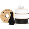 Creality Hyper PLA Filament Bianco+Nero 4KG, Filamento Per Stampanti 3D per La Stampa Ad Alta Velocità, Durevole e Liscio, Prestazioni Di Overhang Accuratezza Dimensionale +/-0,03mm, 4 Rotoli