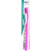 Fimodent Medium Spazzolino con Sistema Protezione Gengive e Denti - Dotato di 1509 Setole UltraX con Durezza Media Delicate su Gengive e Smalto - Colore Rosa