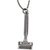 EMMANUELA handcrafted for you Ciondolo Rasoio Vintage da Uomo con Parti Mobili in Argento Sterling - Gioiello Tagliente per Barbieri e per Chi Non Ha Paura di Osare - Handmade by Emmanuela