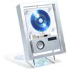 Generic Cornice portafoto decorativa con lettore CD, USB, FM, Bluetooth 5.1, AUX, decorazione da parete per casa e ufficio