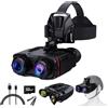 PYKRONZ Occhiali 4K per visione notturna e giorno/notte, binocolo con zoom 10X, schermo LCD da 3 '' a infrarossi, batteria ricaricabile da 4000 mAh, scheda TF da 32 GB, registrazione video e audio WiFi per
