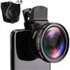 Generic HD per smartphone - Kit grandangolare 0.45X e 15X Super Macro | Fotocamera