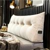 Generic Cuscino imbottito per testiera letto di lusso, cuscino per divano letto, cuscino triangolare, cuscino da lettura per schienale del letto (dimensioni: 120 x 50 x 20 cm, colore: bianco)