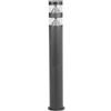 Lindby Lampada LED da esterni (Moderno) colore Nero, in Acciaio Inox lampadina inclusa lampioncino paletto luminoso lampada viale lampione