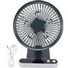 Cyrank Ventilatore da Scrivania USB, Piccolo Ventilatore da Tavolo Personale Ventilatori Portatili Mini Ventilatore Elettrico Ventola di Rotazione a 180 Gradi Ventola di Raffreddamento Regalo Estivo(Verde)