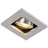 Qazqa qure - Faretto da incasso Moderno - 1 luce - L 100 mm - Acciaio - Moderno - Soggiorno I Camera da letto I Sala da Pranzo I Cucina