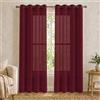 VKZ Tende Trasparenti in Voile con Occhielli, Set da 2 Pannelli 140 x 290 cm, Tende Leggere Filtranti per Soggiorno Camera da Letto,Boedeaux