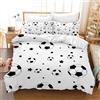 SHUAIG Copripiumino da Calcio,3D set di biancheria da letto per bambini con motivo di Calcio e copripiumino, per bambini, ragazzi, adolescenti. (stile 5, 135x200cm)