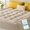BEDLORE Topper Matrimoniale 180x200cm, Traspirante Viscosa di Bambù, Beige