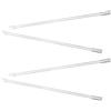 ASAKKURA 4 Bastoni per Tende in Fibra di Vetro con Gancio, Bacchette per Veneziane Verticali da 21 Pollici, Aste Lunghe di Ricambio Leggere e Resistenti per Tende da Finestra, Set da 4
