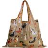CREATCABIN Borsa a Spesa Riutilizzabile per Cani Borse a Spesa Pieghevoli Grandi Tote Manici Poliestere Lavabile Resistente Regali per Donne Lavoro Spiaggia Vacanze Viaggi Spesa 42x56cm