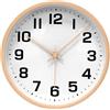 ALEENFOON 10 Pollici Orologio in Legno Da Parete Silenzioso Soggiorno Cucina Moderni Design Pendoli da Parete 25cm Orologio al Quarzo Appeso Orologio da Parete Orologio Da Tavolo Analogico (Bianco 2)
