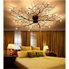 Generic Lampada da soffitto a LED, Luce Calda, Lampada da soffitto in Ferro con Ramo di Albero Nordico, lampadari per Soggiorno, Camera da Letto, soffitto, Arredamento per la casa, Illuminazione per
