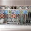RE-COVERTILES - Adesivi Piastrelle Cucina Bagno Mattonelle adesive in PVC Impermeabili Antigraffio Stickers Decorazione Parete Cementine Peel and Stick - Modello 12 Pz 20x20 cm PS00006 Made in Italy