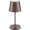 BRUNNER LUCIEN ELEGANTE LANTERNA DA TAVOLO A LED RICARICABILE DA 200 LUMEN - COLORE: BRONZE