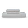HUNTER BEDDING Set di lenzuola in puro cotone per letto super king size, 400 fili, in cotone a fiocco 300 x 280 cm, lenzuolo superiore con 2 federe (argento)