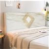 uyeoco 180cm/150cm Copri Testiera Letto Matrimoniale Singola,Copritestiera Letto Una Piazza E Mezza Cotone Elasticizzata Fantasia,universale Copertura Per Testiera Per Letto Lavabile(Color 39,150cm/59in)