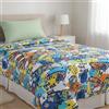 HABITA 33 HOME Piumino letto singolo 175x280 cm - Copriletto, Trapunta singola con stampa digitale - Piumoni singoli versatili e morbidi - Trapunta letto singolo ideale per cameretta Made in Italy (SKATE)