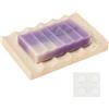 BENECREAT Porta Sapone A Mocassino Da 12.4x8x1.8cm, Portasapone In Marmo per La Doccia, Piccolo Porta Saponette per Accessori Da Bagno In Marmo, Doccia, Lavello Da Cucina