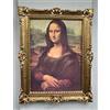 artissimo Quadro da parete con cornice dorata Mona Lisa Leonardo Da Vinci La Gioconda 90 x 70 cm, stampa artistica in cornice barocca rinascimentale
