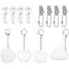 Abiyou 4 Pezzi Luce Tascabile Per Borsa,Mini Lampada Touch Ricaricabile Usb,Luce Per Borsa Ricaricabile,Regali Per Donne,Madri,Amici e Colleghi (4 Forme)