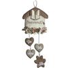 Pri Frog Fuoriporta Casetta Personalizzata - Benvenuti - Fuori Porta Personalizzato - Decorata con Cuori e Rose in feltro e pannolenci - Handmade - Made in Italy - Pri Frog