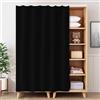 GZGLZDQ Tendine Sottolavello Cucina con Binario Scorrevole, Autoadesivo per Mobili, Microfelpa Cucina Scorrevole, per Armadi, Scarpe, Librerie(Black,60 x 80 cm)