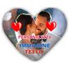 Puzzletee Cuscino Cuore personalizzato con Foto Scritta Testo Logo Immagine Romantica Cuscini Forma Cuore Personalizzabili Idee Regalo Coppia Festa Famiglia