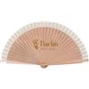 Wanapix | Ventaglio di Legno Personalizzato | Testo Inciso | Ventaglio Pieghevole | Ventilatore a Mano | Regalo Originale | 42x23 cm | Battesimo