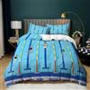 Sezhiqeu Set Copripiumino Singolo Piscina Blu, Biancheria da Letto Nuoto in Microfibra Morbida, 3d Copripiumino 135x200 cm e 2 Federe con Cerniera A7577