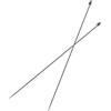 TopHomer Vogueing Tool - Ferri da maglia a punta singola, set di 2 ferri da maglia lunghi 35 cm, in alluminio, per intrecci fatti a mano, strumenti fai da te (3 mm)