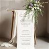 Gufacai Cartello commemorativo personalizzato per matrimonio, con scritta Reserved in Memory Seating Sign, 30 x 100 cm, tessuto di cotone e lino, supporto per sedia, stile classico