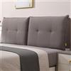 ZQBXHDZW Copri Testiera Letto,Testata Letto Cuscini,Coprire Antipolvere In Cotone E Lino Cover,Cuscino Da Lettura,Copri Testiera Letto Matrimoniale Imbottito(200*60*10cm(With bedside style),Dark gray)