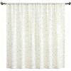 BSITSSS Tende per Interni 100 x 130cm, Tende Cucina Bianco con Pompon Arcobaleno, Eleganti Semitrasparente Tenda Moderne per Porta Soggiorno Camera Balcone Finestra